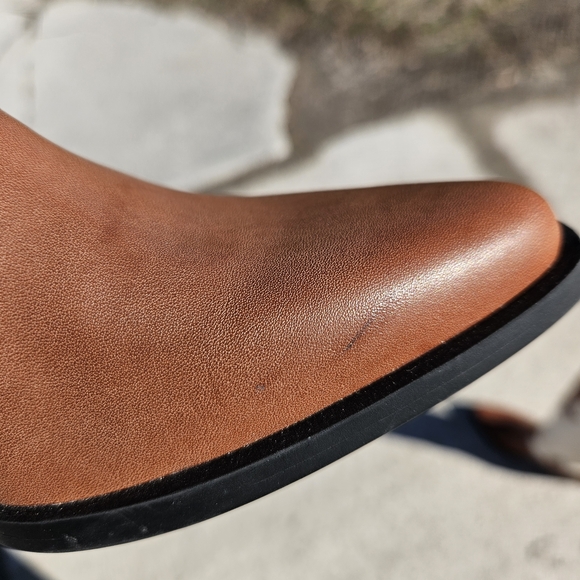 Zodiac Dawson Western Tall Boots - Brown/Cream Leather - Size 5.5M- NEW - Picture 10 of 16